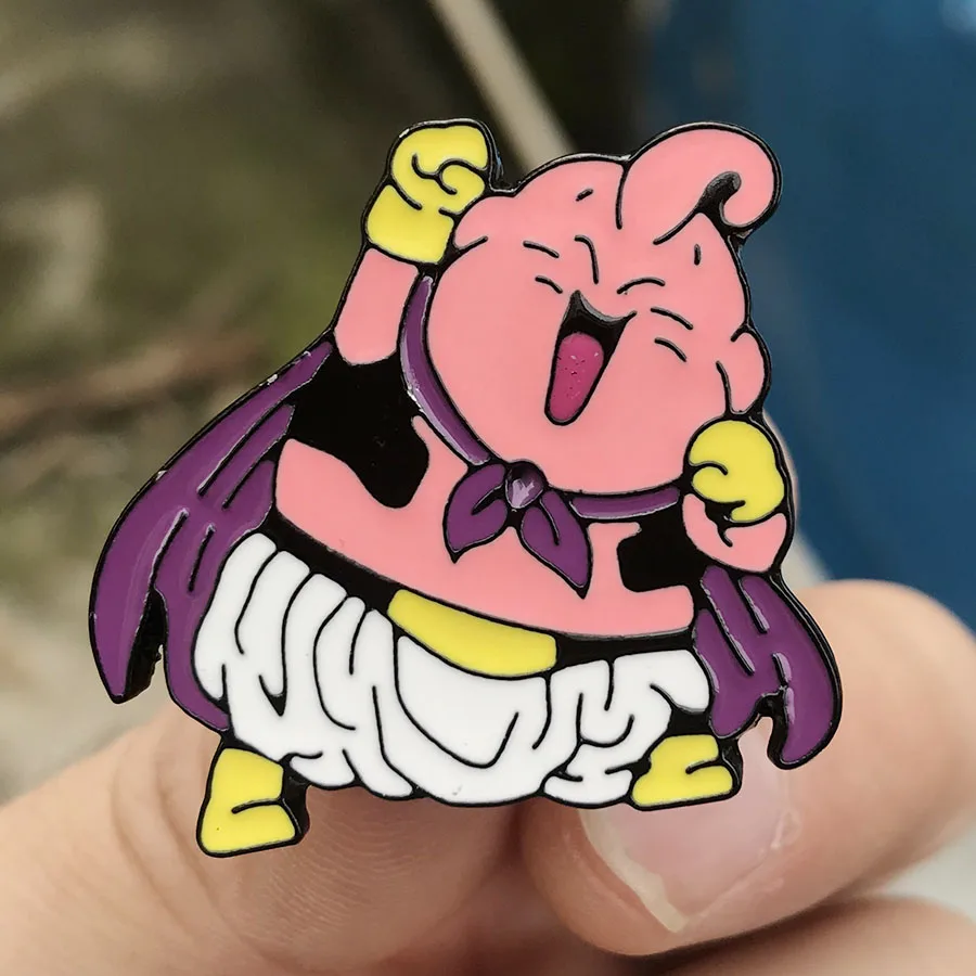 

DragonBall Z DBZ Buu MajinBuu Metal Badge Backpack Brooch Pin Chest Cospaly 4cm