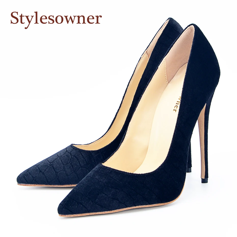 stylesowner Top Quality Lady High Heels Pumps Shoe Pointed Toe Shallow