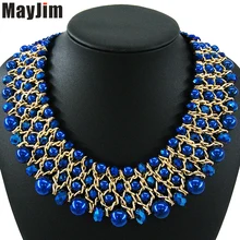 Заявление Ожерелья ювелирные изделия перлы старинные большие хрустальные ожерелья и кулоны заявление ожерелья Женщины аксессуары