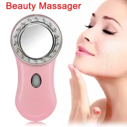Для женщин Красота массажер светодиодный свет терапия против морщин удалить акне кожи лица укрепляющий уход цена акции
