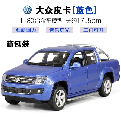 1 шт. 17 5 см модель автомобиля Volkswagen AMAROK pickup suvs Acousto Optical Alloy|toy beetle|toys games giftsgift bags and