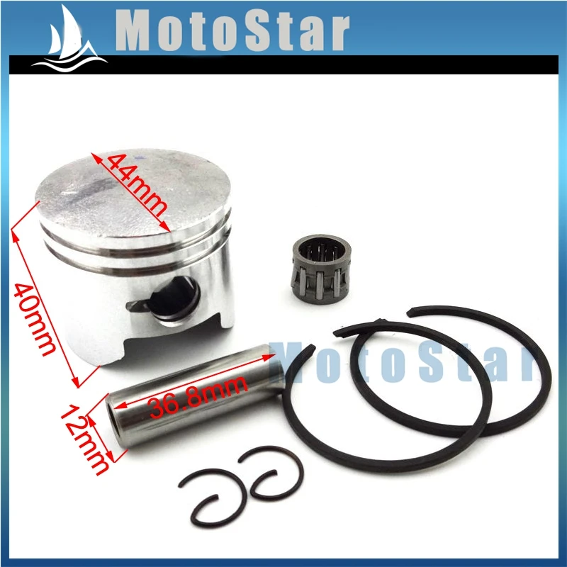 

Minimoto 44mm Piston 12mm Pin For 2 Stroke 49cc Engine Chinese Pocket Dirt Bike Mini Moto ATV Quad 4 Wheeler