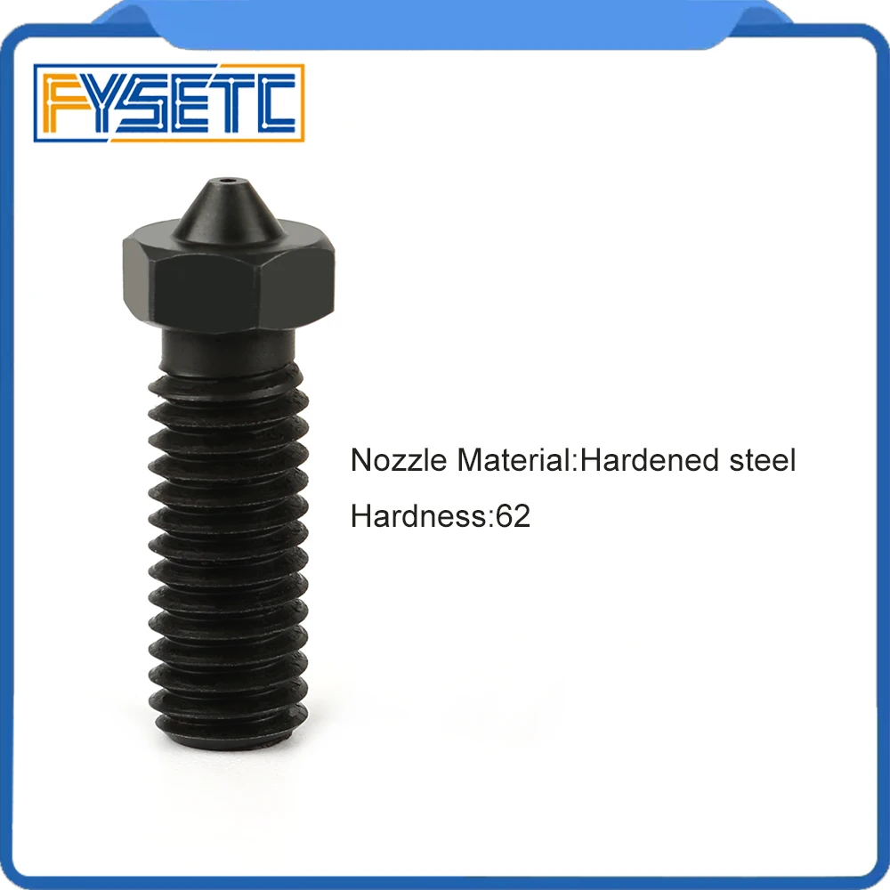 

1PC Hardened Steel Volcano Nozzles For High Temperature 3D Printing PEI PEEK Carbon Fiber Filament For E3D Volcano Hotend