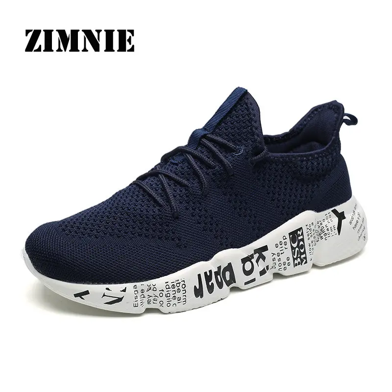 ZIMNIE, ограниченная серия, мужские кроссовки для бега, высокое качество, спортивные, для спортзала, тренировочные кроссовки, дышащие, нескользящая подошва, прогулочная обувь - Цвет: Blue