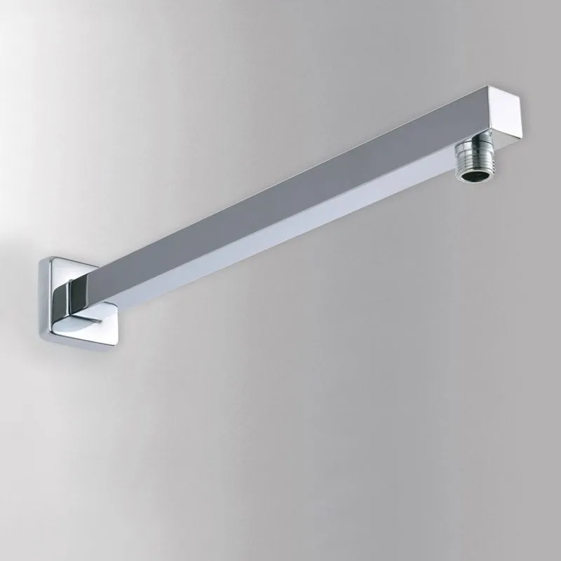400mm Chrome brass Shower head Arm holder Wall mounted square Fixed