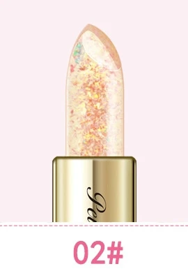 PNF Star Drill Flash Jelly LipstickMoisturizing Lipstick Healthy Moisturizing Discoloration Lipstick P8206 - Цвет: 02