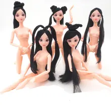 12 Moveable Joints Doll 3D Eyes Antiquity Fairy Fay Hairstyle Baking Cake Doll With Head Naked