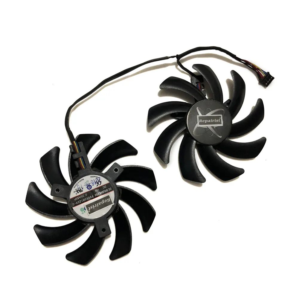 2 шт./компл. R9 285/390/390X VGA кулер Графика вентилятор для XFX 270/270X/285/280/290/290X/280X RX480 RX470