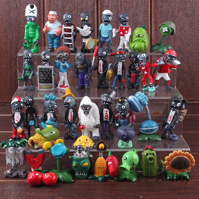 Cheap Popcap Plants vs Zombies PVZ Plants vs Zombies Toy PVC Collectible Model Toys for Children 3-8.5cm 8pcs/set
