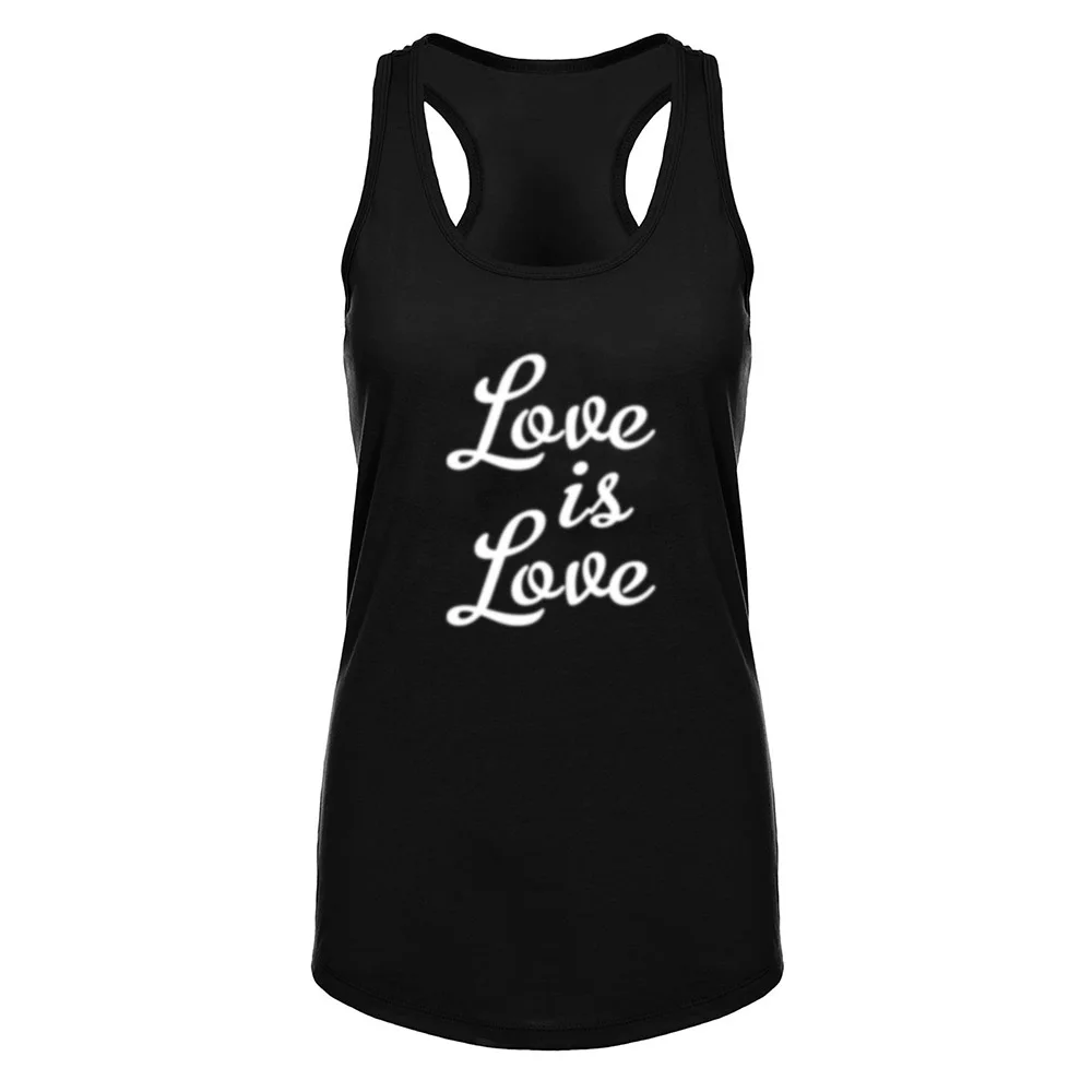 Love is Love фитнес тренировка ракербэк повседневные топы на бретелях женские рубашки