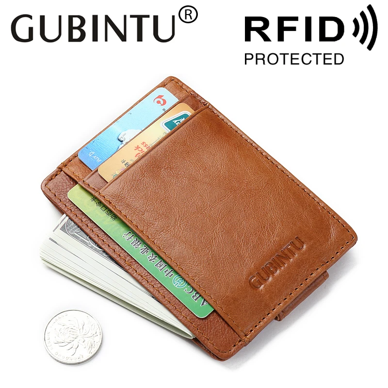 

New Fashion Women Men Wallet RFID Blocking Money Clip Magnet Clip Ultrathin Pocket Clamp Credit Card Case Mini Creative Wallet