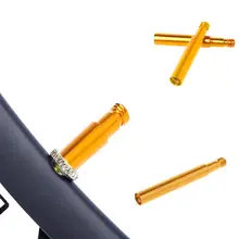 Удлинитель клапана велосипеда 40 мм из алюминиевого сплава с фиксированной передачей части горного велосипеда расширение для Presta французский клапан