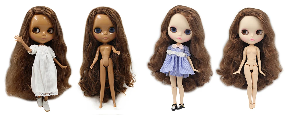 Ледяная фабрика Blyth кукла шарнир тело DIY обнаженные игрушки BJD модные куклы девушка подарок Специальное предложение на продажу с лицом оболочки ручной набор A& B