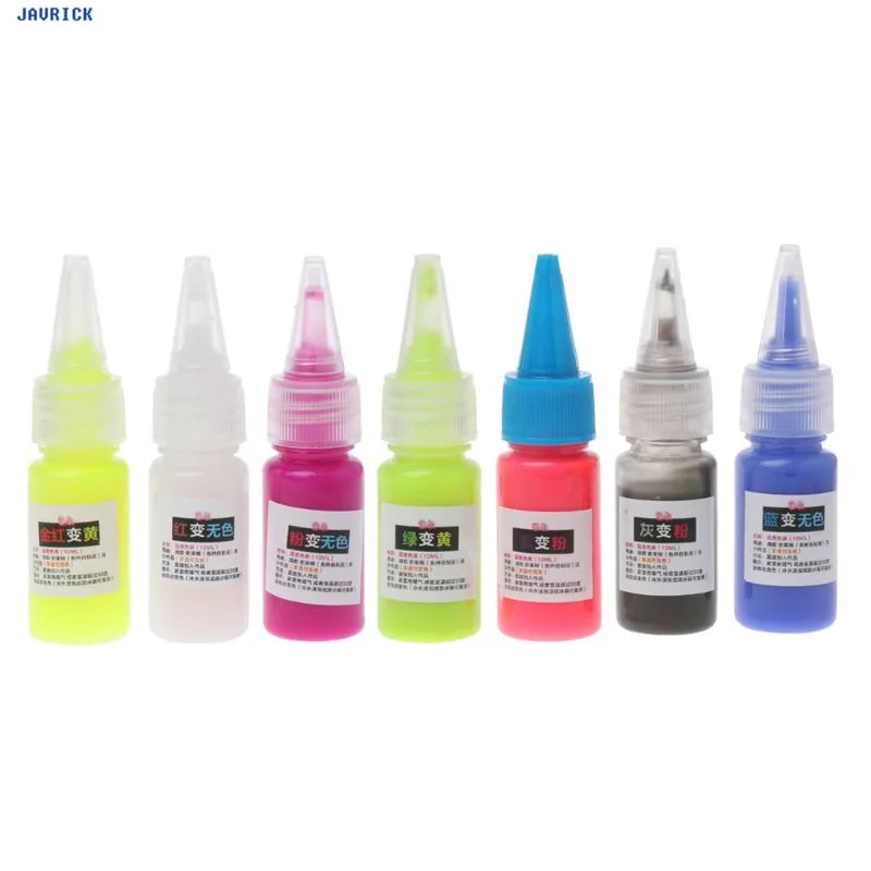 

JAVRICK 10ml Liquid Gradient Crystal Mud Thermochromic Temperature Activated Pigments Jewelry DIY Accessories