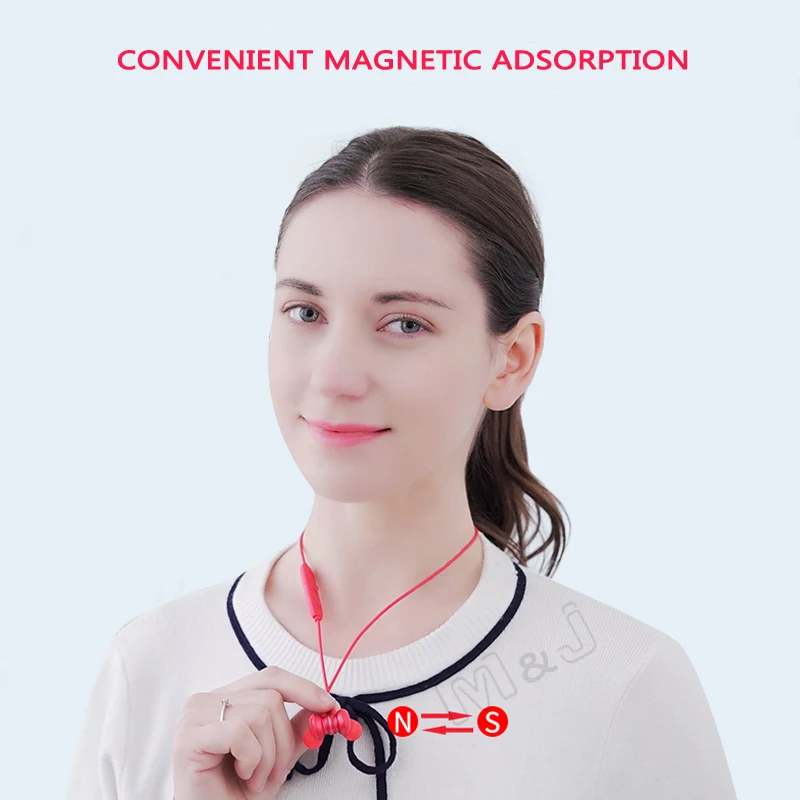 M J IPX4 rated Sweatproof Headphones Bluetooth 4 1 Wireless Sports Earphones For Xiaomi iPhone X 8 Headphone With Mic Earbuds