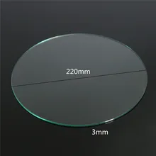 NEW 3D Printer Borosilicate Glass Build Plate 220x3mm For Heated Bed Prusa / Mendel 3d printer Accessories Parts