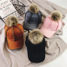 Модная женская бейсболка на осень и зиму, мягкая, теплая, 100, замша, бархат, Ретро стиль, английский стиль, изогнутая Кепка