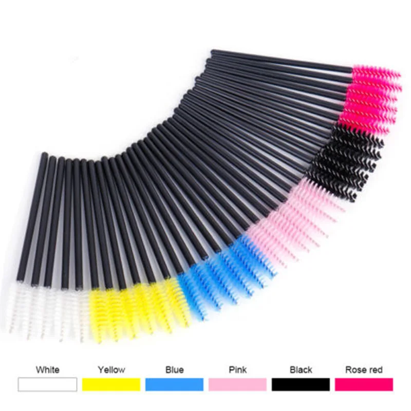 

50/100pcs Eyelash Brushes Disposable Mascara Wands Applicator Spoolers Eye Lashes Cosmetic Brushes Set Makeup Tools
