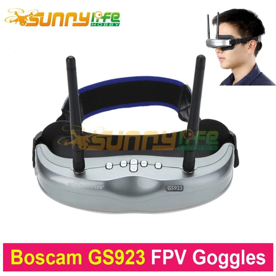 

Original Boscam GS923 Wireless Video Glasses FPV Goggles with 5.8G Dual Diversity 32CH Receiver for QuadcopterAerial Photography