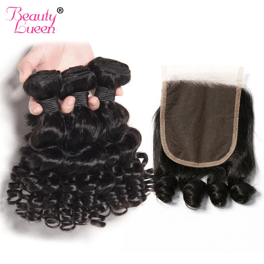 Bouncy Curly Weave Human Hair 3 Bundles Deals With Closure Funmi Brazilian Hair Weave Bundles With Closure Peruvian NonRemy Bouncy Curly Weave Human Hair 3 Bundles Deals With Closure Funmi Brazilian Hair Weave Bundles With Closure Peruvian NonRemy