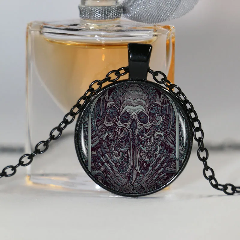 1 шт./лот модная подвеска Kraken Cthulhu и ожерелье с кабошоном винтажная длинная