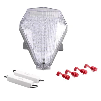 

E-Mark Integrated LED Rear Tail Brake Light Turn Signals Lamp Blinker For YAMAHA YZF R6 600 YZF-R6 2006 2007 Taillight Assembly