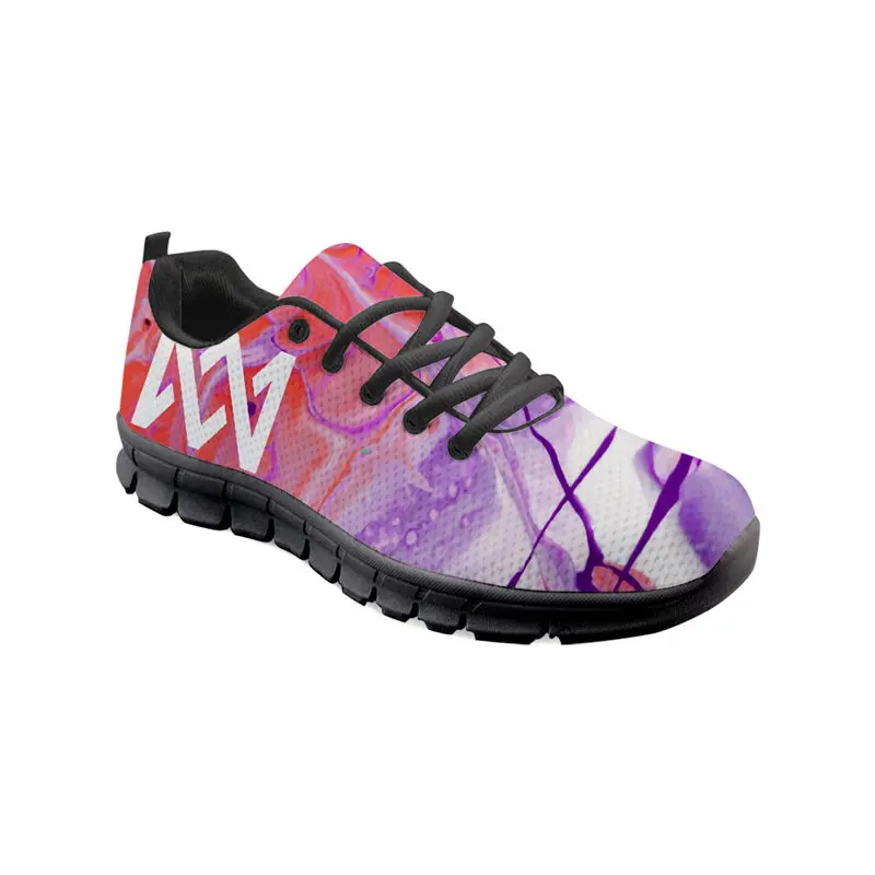 

THIKIN Marcus And Martinus Prints Girls Comfortable Flats Shoes Pop Star Fashion Lightweight Women Sneakers Leisure Lace-up