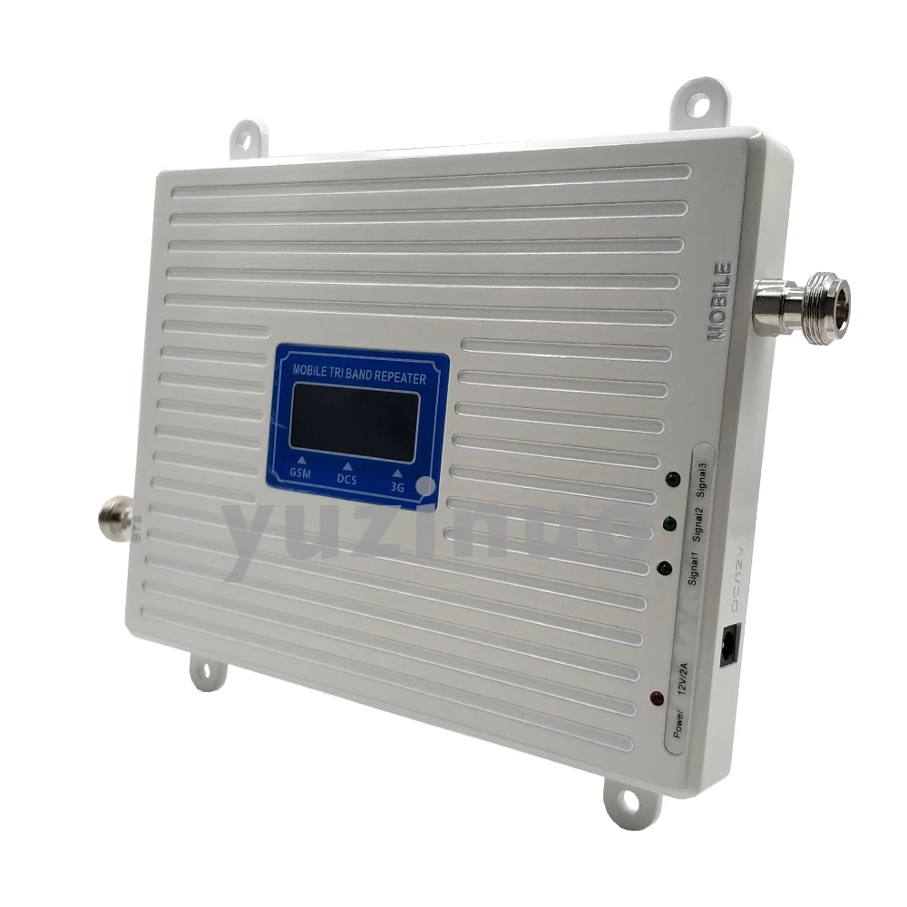 Трехдиапазонный ретранслятор GSM 900 + DCS/LTE 1800 WCDMA 2100 Mobiel усилитель сигнала 2G 3G 4G