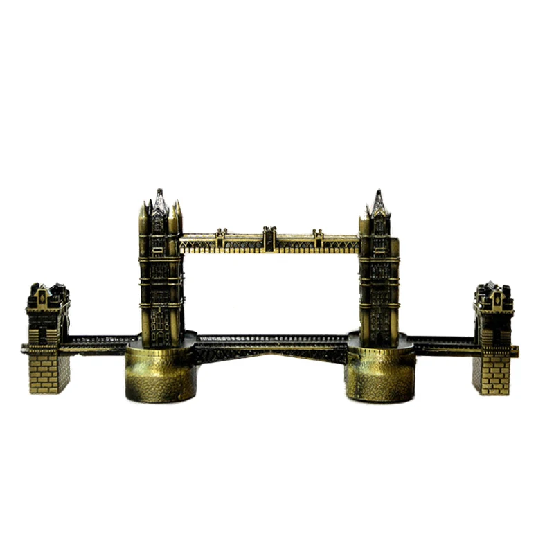 جسر برج لندن نموذج الأوروبي المعادن الحرف الحلي تأثيث المنزل ديكور خزانة غرفة المعيشة الديكور