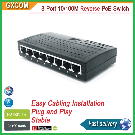 8 port 10/100M full powered switchin Network Switches from