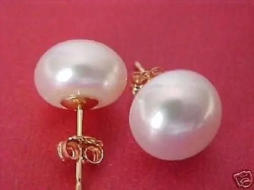 

HOT SELL - very perfect AAA+++ 10-11mm natural south sea white pearl earrings -Top quality free shipping