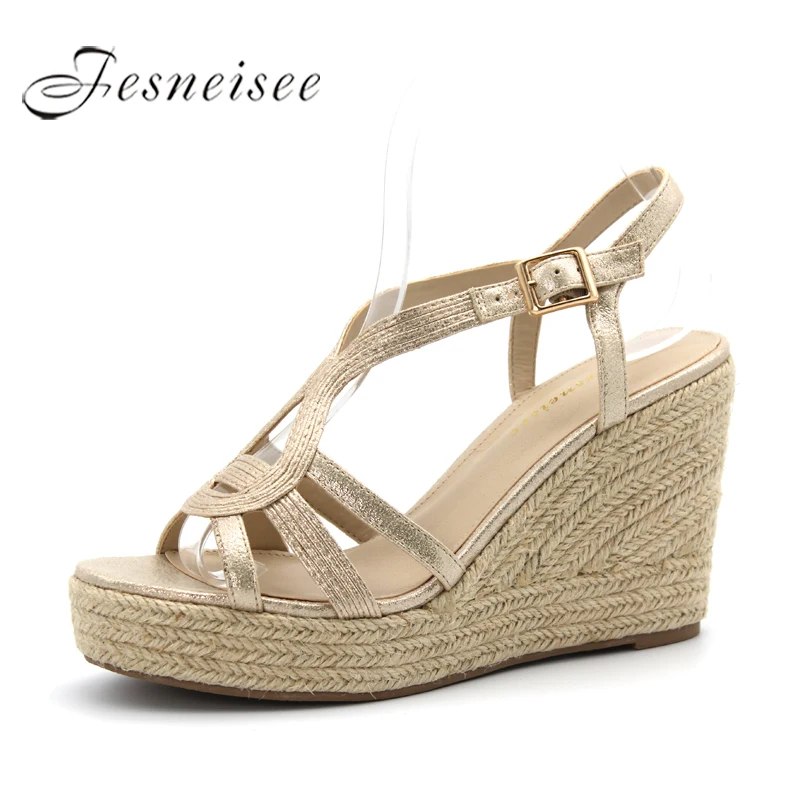 

Fesneisee Summer Women Sandals Open Toe Flip Flops Women's Sandles Wedges Heels Women Shoes Casual Style Outdoor Shoes 4.0