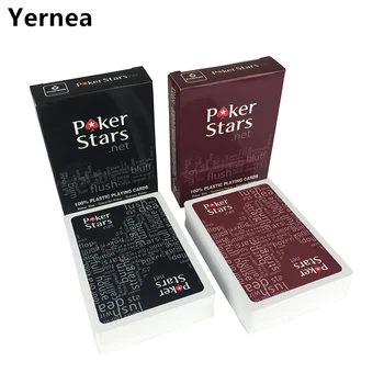 

Yernea 2 Sets/Lot Baccarat Texas Holdem Plastic Playing Card Game Poker Cards Waterproof And Dull Polish Poker Star Board Games