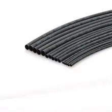 Preto 1 metro/lote relação de contração 2:1 1 a 10mm diâmetro heatshrink tubo de tubulação sleeving diy conector reparação