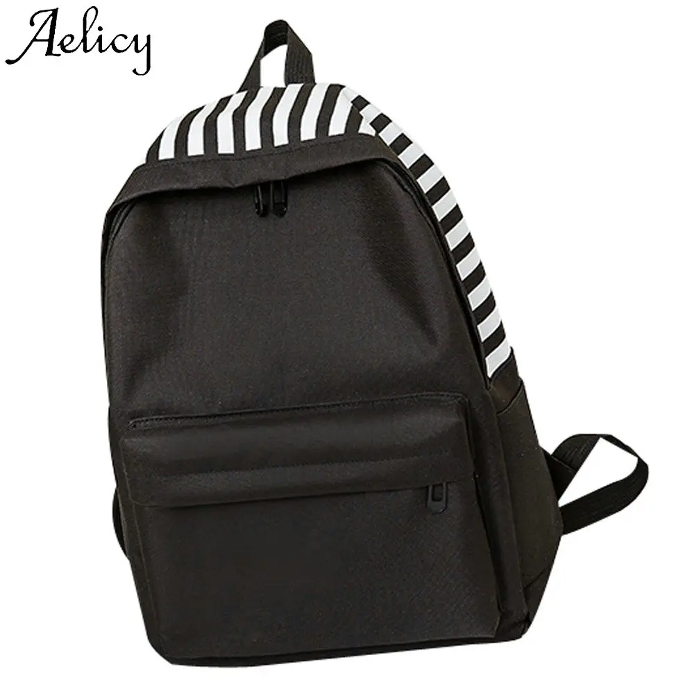 

Aelicy Fashion Unisex Canvas Letter Backpack Outdoor Travel Student Bag Shoulder Bag Women's Backpack Phone Pocket High Quality