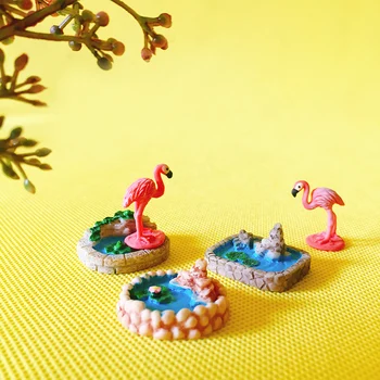 

cute pond/pool/miniatures figurine/fairy garden gnome/terrarium home table decoration/crafts/diy supplies/doll house