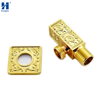 

Hongdec Brass gold Square Triangle Valve with Shut Off Valve Diverter Angle Valve