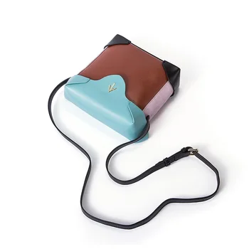 

Maihui Patchwork Pattern shoulder crossbody bags for women messenger Girls cowhide real genuine leather Ladies small flap bag