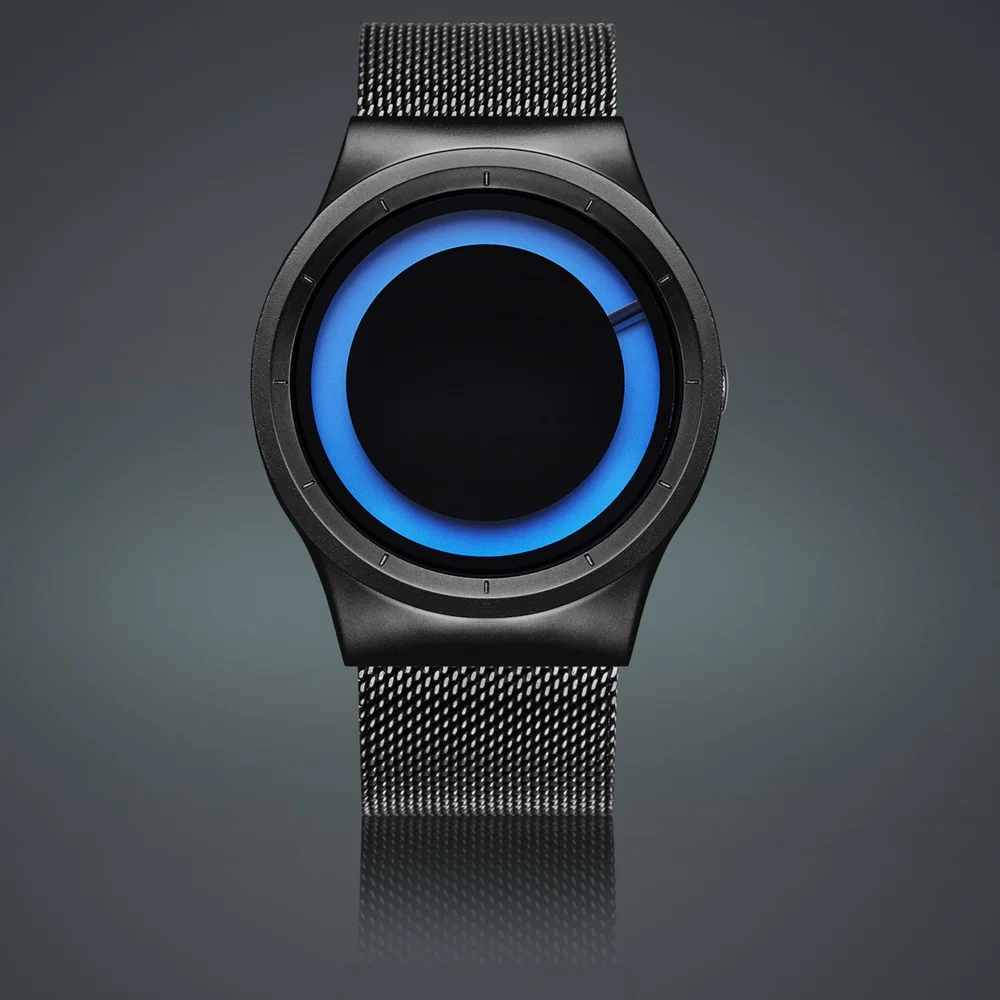 

BIDEN New Fashion Mens Watches Stainless Steel Mesh Strap Quartz Sport Watch Reloj Hombre Rotation Clock Male Relogio Masculino