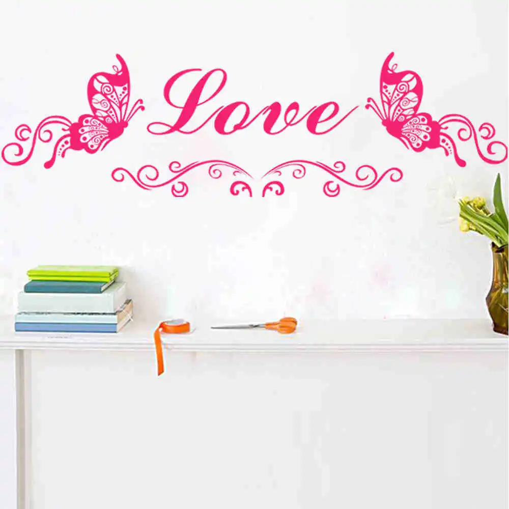 " can add name" Vinyl Wallpaper DIY Wall Decals butterfly ...