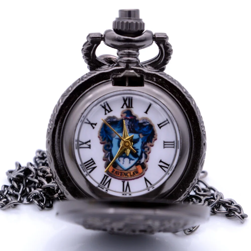 Ретро стимпанк hp RAVENCLAW Хогвартс школьные кварцевые карманные часы кулон ожерелье цепь Мужские Женские подарок relogio de bolso