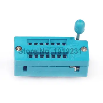 

50PCS IC Test Universal ZIF Socket 14pin 14 pin dip 2.54mm IC Socket pitch