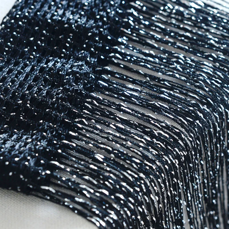 Блестящая струнная занавеска занавески оконные перегородки вуаль сетка бахрома