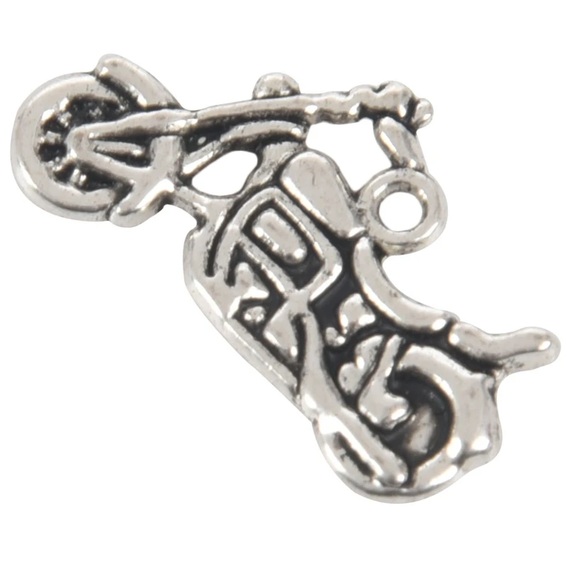 

30Pcs Silver Tone Motorcycle Charms Pendants 24x14mm-Jewellery Making Findings,DIY Crafts