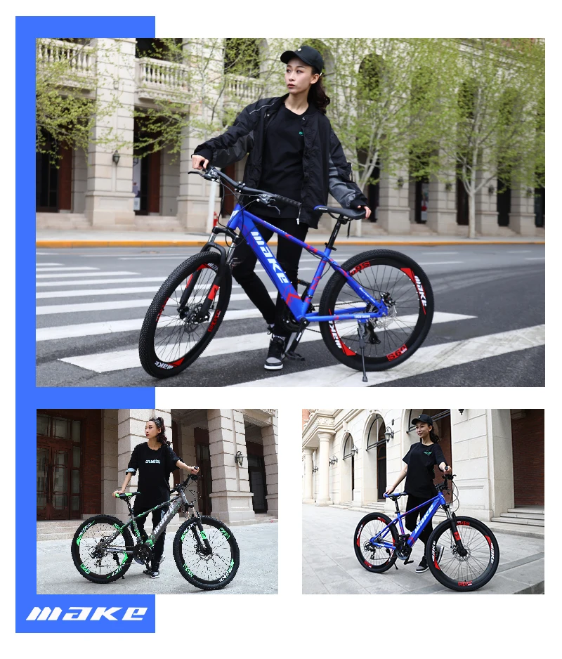 Discount Make steel frame, mountain bike 26 wheel, 24 speed SHIMANO MTB 0