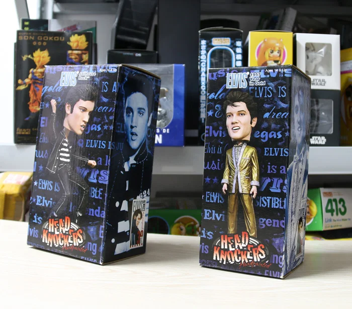 NECA Head Knockers король камня Jailhouse Rock и 1957 год в золоте 2 Ver. 8 дюймов фигурка с качающейся