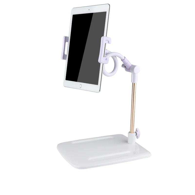 

Tablets Holder for 3-9.7 inch Devices 360 Rotating Tablet Stand Soporte for iPad Air 2 Desktop Kitchen Support Tablette Mount