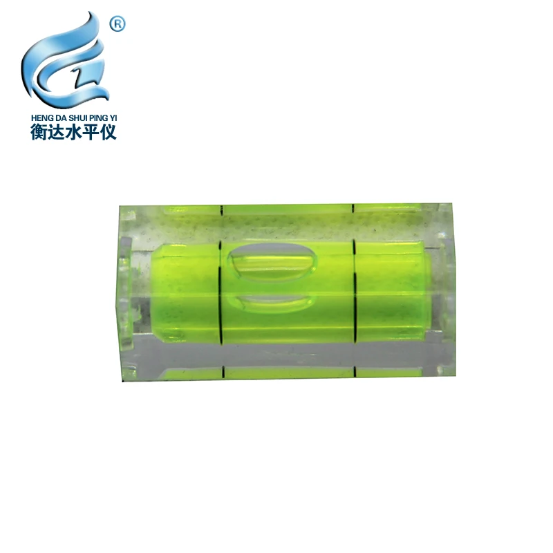 Square PMMA Bubble Level Acrylic Shell Spirit Level Vial for TV Rack 15*15*40mm 10pcs