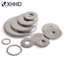 304 Stainless Steel Flat Gasket Metal Metric Meson Plain Washer M1.6 M2 M2.5 M3 M4 M5 M6 M8 M10 M12 M14 M16 M18 M20 M22 M24 qintides m14 m16 m18 m20 m22 m24 hexagon domed cap nuts 304 stainless steel acorn nuts ball head cap nut