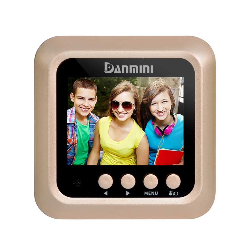 

DANMINI 2.4 inch LCD 160 Degree Digital Peephole Door Camera Viewer Door Eye Doorbell Wireless Doorbell Camera Home Door Camera